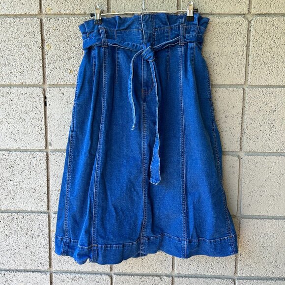 Madewell Dresses & Skirts - Madewell Denim Tie-Waist Midi Skirt, 6